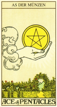 Tarot Tageskarte - As der Münzen