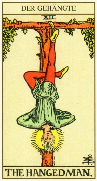 Tarot Tageskarte - Der Gehaengte