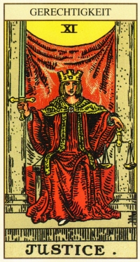 Tarot Tageskarte - Die Gerechtigkeit