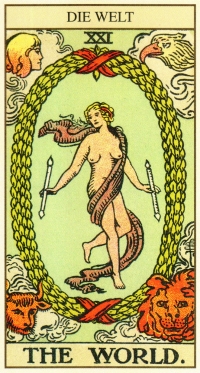 Tarot Tageskarte - Die Welt