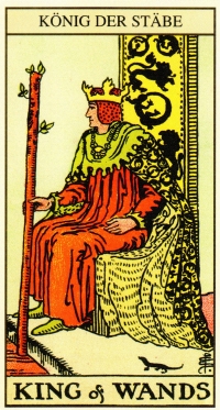 Tarot Tageskarte - König der Stäbe