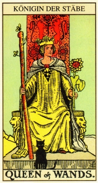 Tarot Tageskarte - Koenigin der Staebe