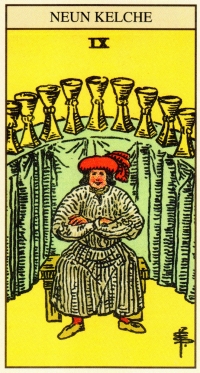 Tarot Tageskarte - 9 Kelche