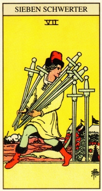 Tarotkarte - 7 Schwerter